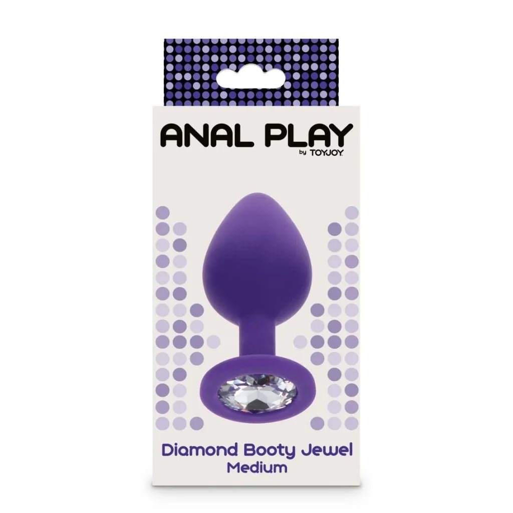 Анальна пробка із прозорим кристалом Toy Joy Diamond Booty Jewel фіолетовий, Medium 7 Анальна пробка із прозорим кристалом Toy Joy Diamond Booty Jewel фіолетовий, Medium - Зображення 5