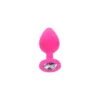 Зображення Анальна пробка Toy Joy Diamond Booty Jewel з каменем, рожевий, Medium