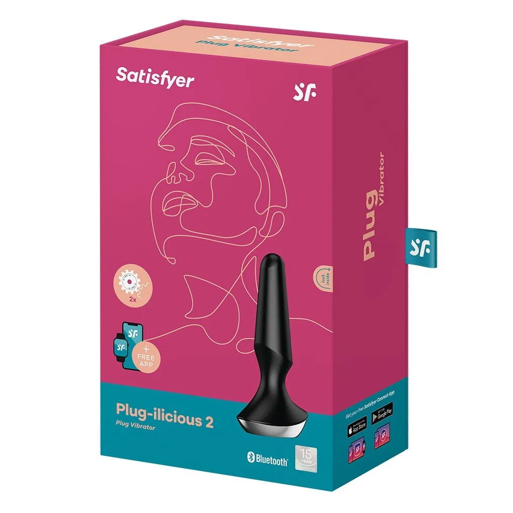 Анальна пробка з функцією керування зі смартфона Satisfyer Plug-Ilicious, чорний 7 Анальна пробка з функцією керування зі смартфона Satisfyer Plug-Ilicious, чорний - Зображення 5