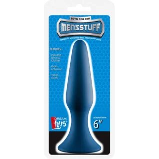 Alternative view of Анальна пробка Dream Toys MENZSTUFF зі стопером, синя
