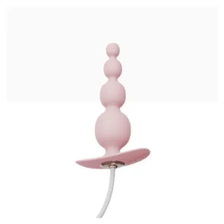 Анальний плаг із вібрацією Qingnan No.8 Mini Vibrating Anal Beads PINK - Зображення 3