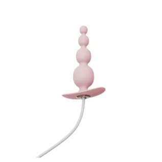 Анальний плаг із вібрацією Qingnan No.8 Mini Vibrating Anal Beads PINK