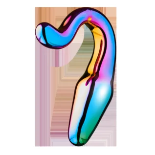 Alternative view of Анальний плаг із боросиліктного скла GLAMOUR GLASS SLEEK ANAL TAIL PLUG
