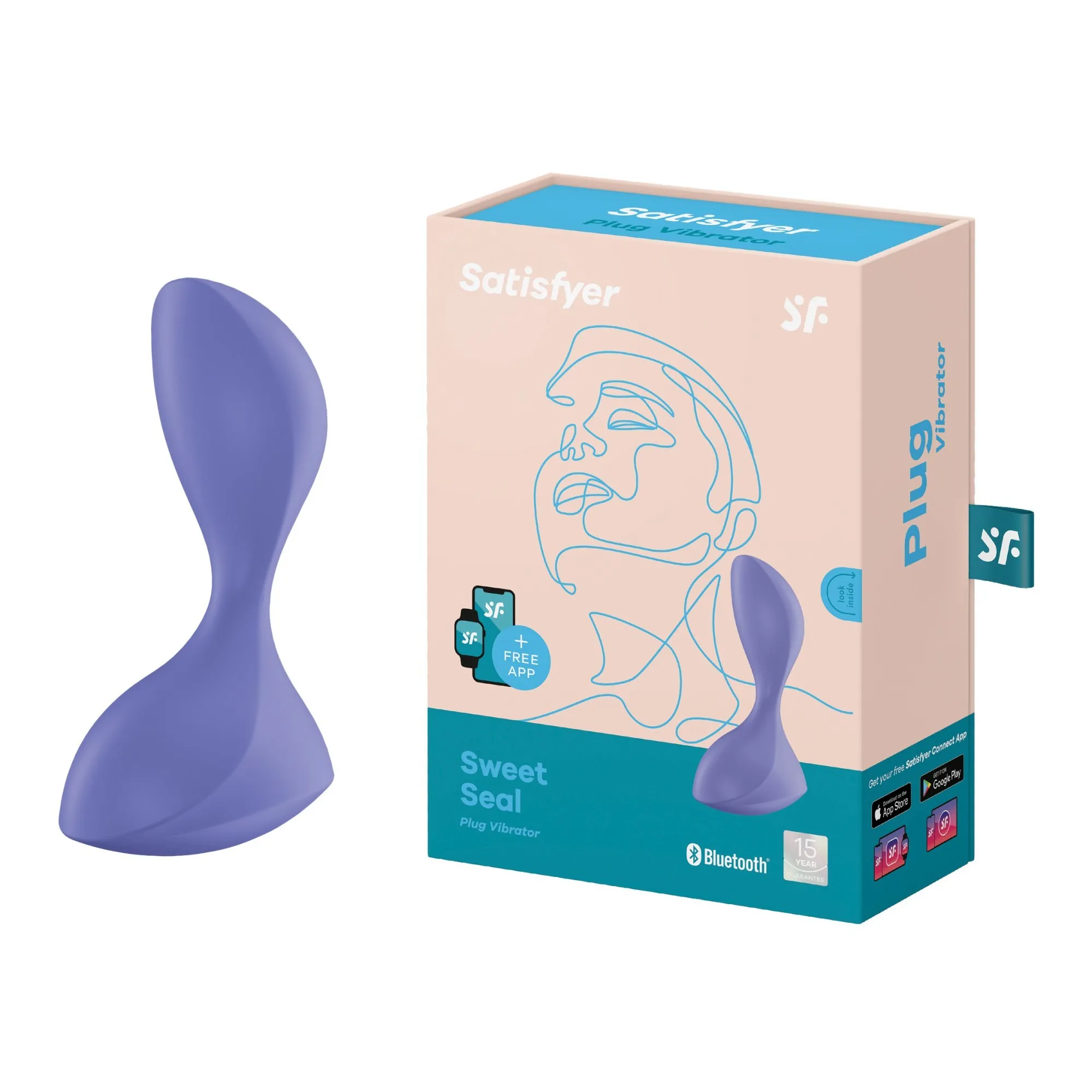 Анальний вібратор Satisfyer Sweet Seal з додатком, фіолетовий 3 Анальний вібратор Satisfyer Sweet Seal з додатком, фіолетовий