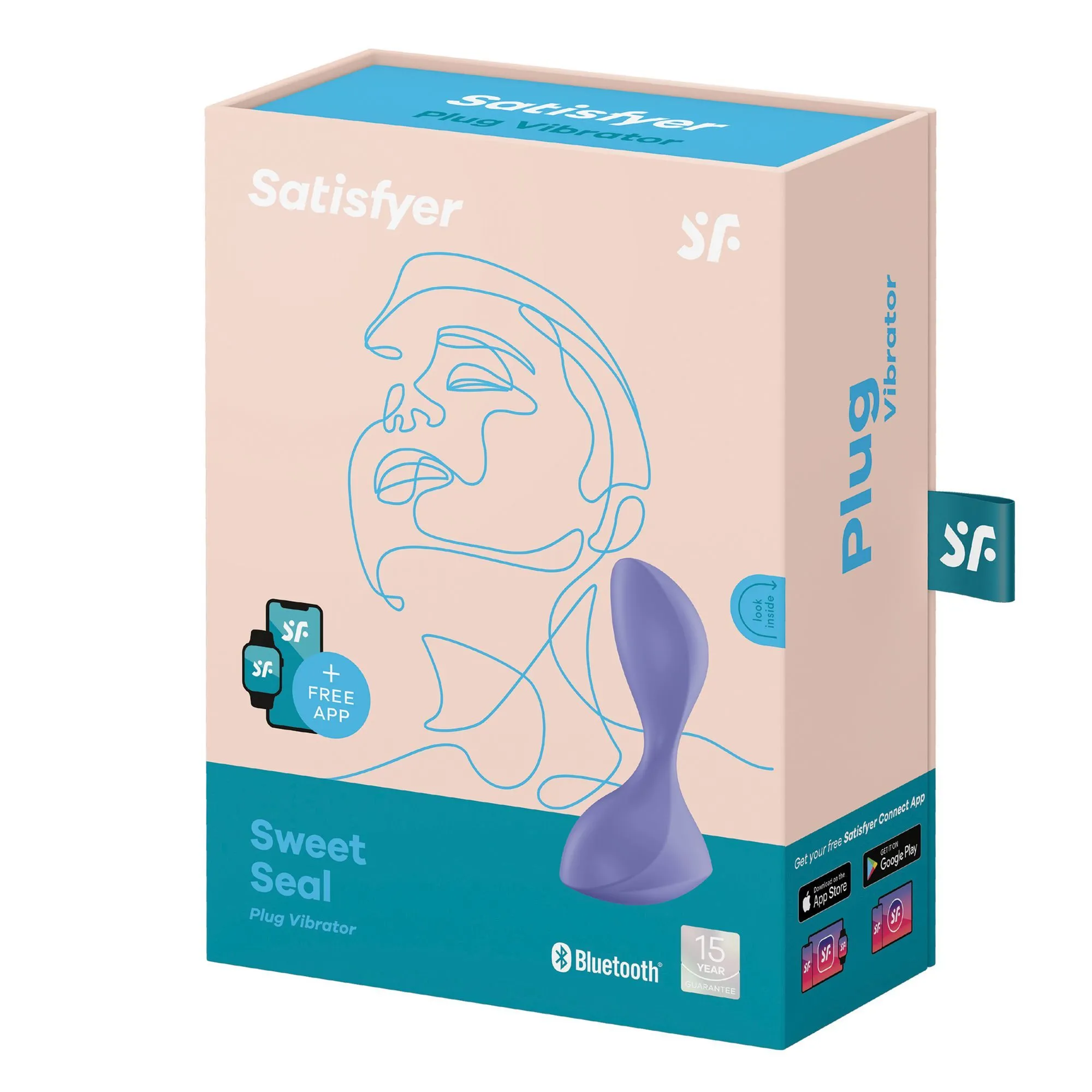 Анальний вібратор Satisfyer Sweet Seal з додатком, фіолетовий 5 Анальний вібратор Satisfyer Sweet Seal з додатком, фіолетовий - Зображення 3