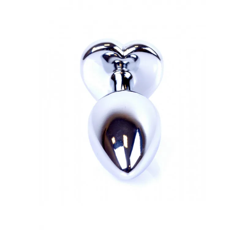Анльна пробка Plug-Jewellery Silver Heart PLUG- Clear 6 Анльна пробка Plug-Jewellery Silver Heart PLUG- Clear - Зображення 4