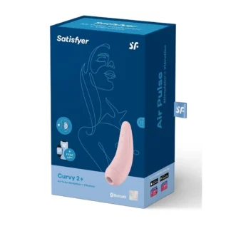 Безконтактний смарт стимулятор клітора SATISFYER CURVY2+ рожевий - Зображення 8