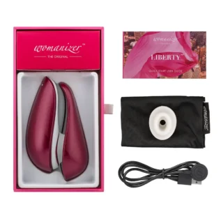 Безконтактний стимулятор клітора Womanizer Liberty Red Wine 17 Безконтактний стимулятор клітора Womanizer Liberty Red Wine - Зображення 6