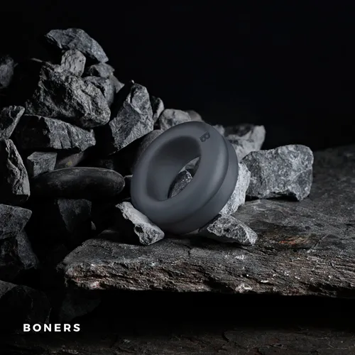Ерекційне кільце із силікону Boners Diamond, сіре 4 Ерекційне кільце із силікону Boners Diamond, сіре - Зображення 2