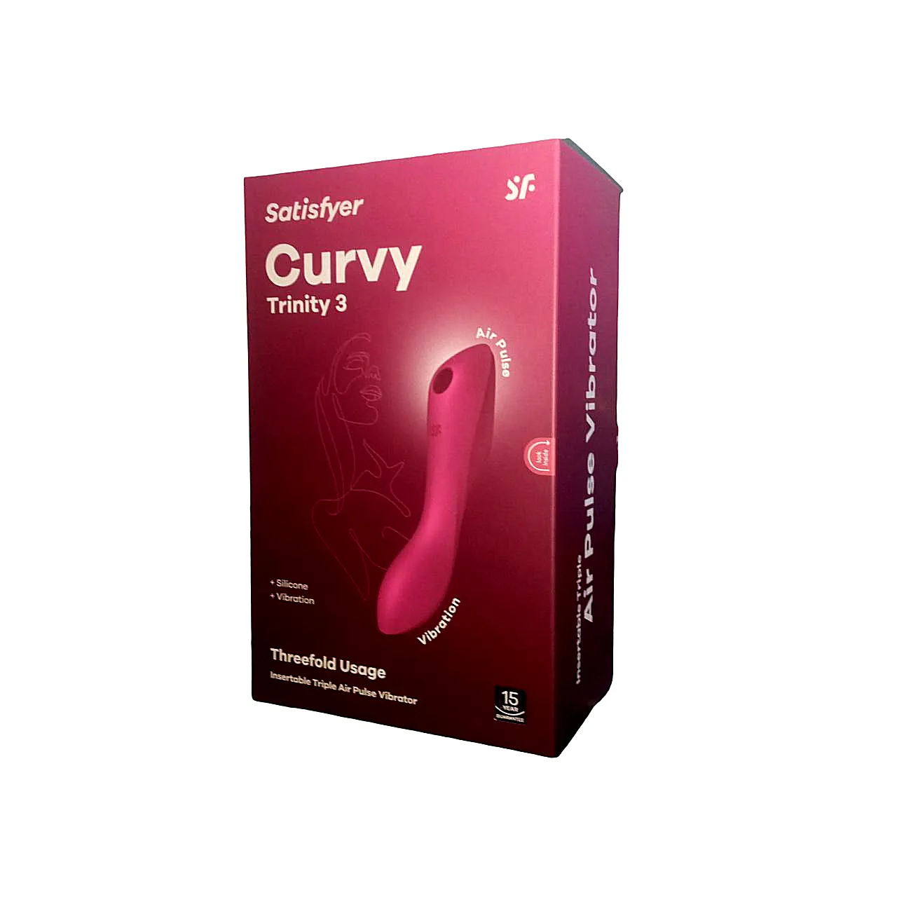 Подвійний вібратор із вакуумною стимуляцією Satisfyer Curvy Trinity 3, рожевий 10 Подвійний вібратор із вакуумною стимуляцією Satisfyer Curvy Trinity 3, рожевий - Зображення 8