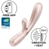 Зображення Подвійний смарт вібратор з функцією нагріву Satisfyer Hot Lover, нюдовий