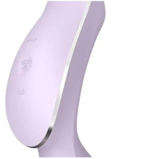 Подвійний вібратор з вакуумною стимуляцією Satisfyer Curvy Trinity 2 бузковий - Зображення 4