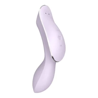 Alternative view of Подвійний вібратор з вакуумною стимуляцією Satisfyer Curvy Trinity 2 бузковий