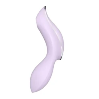 Подвійний вібратор з вакуумною стимуляцією Satisfyer Curvy Trinity 2 бузковий - Зображення 3
