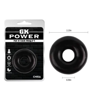 Ерекційне кільце Chisa GK Power Fat O Cock Ring # 1, чорне - Зображення 7
