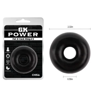 Ерекційне кільце Chisa GK Power Fat O Cock Ring # 2, чорне 11 Ерекційне кільце Chisa GK Power Fat O Cock Ring # 2, чорне - Зображення 5
