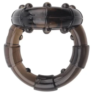 Ерекційне кільце Chisa GK Power Dual Enhancement Ring з рельєфною поверхнею, чорне - Зображення 3