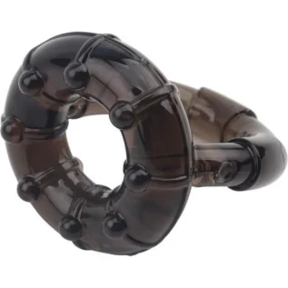 Ерекційне кільце Chisa GK Power Dual Enhancement Ring з рельєфною поверхнею, чорне - Зображення 6