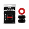 Зображення Набір ерекційних кілець Chisa GK Power Hard-On Ring Set, чорне/червоне