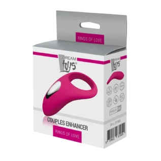 Ерекційне віброкільце DreamToys Rings Of Love силіконове, рожеве