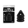 Ерекційне кільце Chisa GK Power Triangle++ Ring з утяжкою на мошонку, чорне 1 Зображення Ерекційне кільце Chisa GK Power Triangle++ Ring з утяжкою на мошонку, чорне