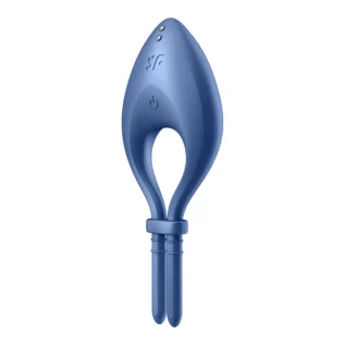 Alternative view of Ерекцинне віброкільце з функцією керування телефоном Satisfyer Bullseye синій