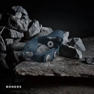 Alternative view of Ерекційне кільце Boners з роздільником яєчок V-подібної форми, сіре