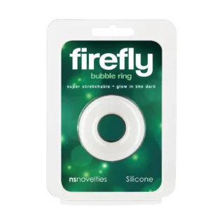 Ерекційне кільце для пеніса NS Novelties Firefly, що світиться в темряві, біле