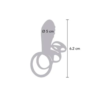 Ерекційне вібро кільце ToyJoy Halo Halo C-Ring Sleeve з кліторальним відростком, фіолетове - Зображення 7