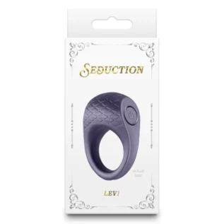 Ерекційне віброкільце NS Novelties Seduction Levi, сіре - Зображення 3