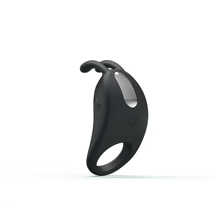Ерекційне віброкільце Pretty Love Rabbit Vibrator з кліторальною стимуляцією, чорне 3 Ерекційне віброкільце Pretty Love Rabbit Vibrator з кліторальною стимуляцією, чорне