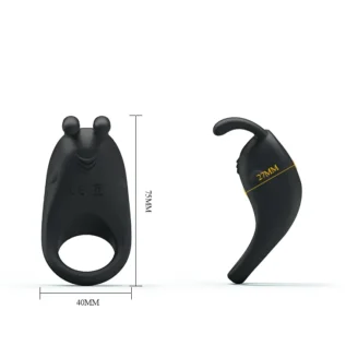 Ерекційне віброкільце Pretty Love Rabbit Vibrator з кліторальною стимуляцією, чорне 18 Ерекційне віброкільце Pretty Love Rabbit Vibrator з кліторальною стимуляцією, чорне - Зображення 8