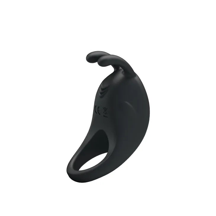Ерекційне віброкільце Pretty Love Rabbit Vibrator з кліторальною стимуляцією, чорне 4 Ерекційне віброкільце Pretty Love Rabbit Vibrator з кліторальною стимуляцією, чорне - Зображення 2