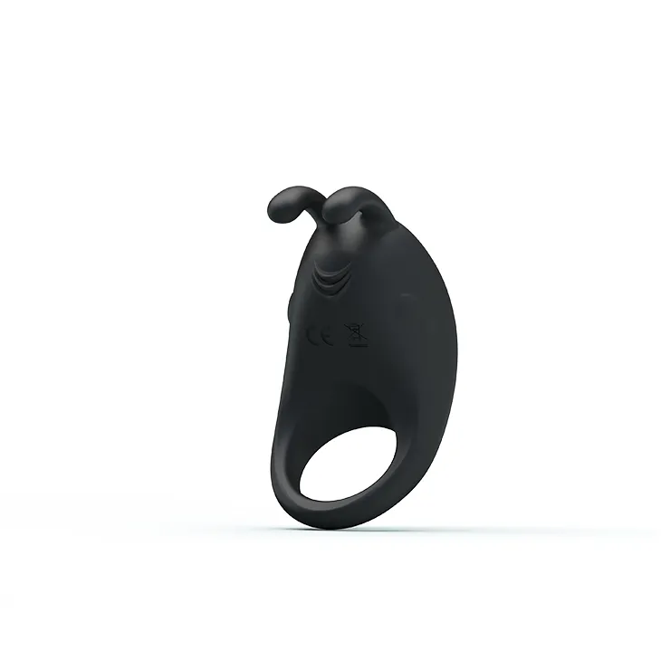 Ерекційне віброкільце Pretty Love Rabbit Vibrator з кліторальною стимуляцією, чорне 5 Ерекційне віброкільце Pretty Love Rabbit Vibrator з кліторальною стимуляцією, чорне - Зображення 3