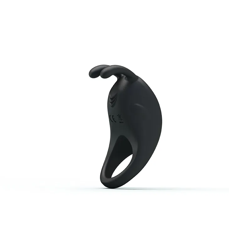 Ерекційне віброкільце Pretty Love Rabbit Vibrator з кліторальною стимуляцією, чорне 6 Ерекційне віброкільце Pretty Love Rabbit Vibrator з кліторальною стимуляцією, чорне - Зображення 4