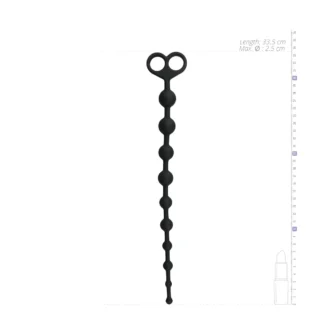 Анальні намисто Long Anal Beads чорні, 33.5 см x 2.5 см - Зображення 4