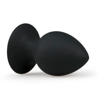 Alternative view of Анальна пробка з присоскою Round Butt Plug чорна, 8.5 см х 4 см