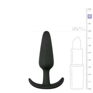 Анальна пробка Buttplug чорна, S 10 Анальна пробка Buttplug чорна, S - Зображення 4