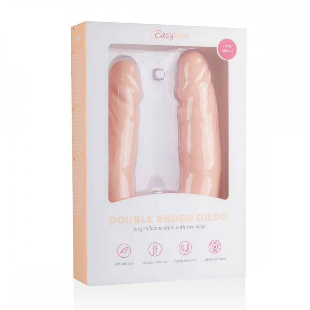 Двосторонній реалістичний фалоімітатор Easytoys, силіконовий, бежевий, 40 х 3.8 см. 5 Двосторонній реалістичний фалоімітатор Easytoys, силіконовий, бежевий, 40 х 3.8 см. - Зображення 3
