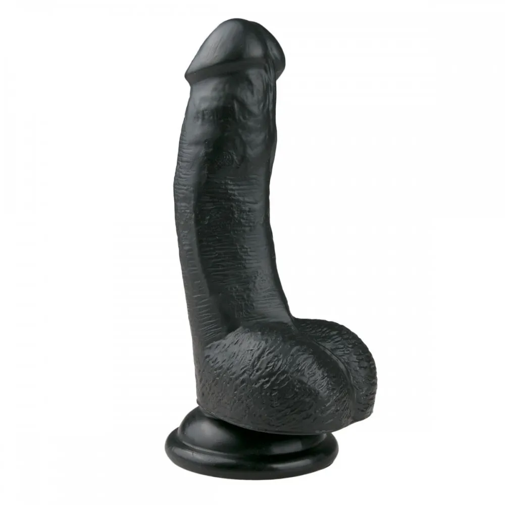 Фалоімітатор EasyToys Realistic Dildo-15 см чорний 3 Фалоімітатор EasyToys Realistic Dildo-15 см чорний