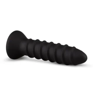 Alternative view of Вібратор анальний із рельєфом EasyToys Screwed чорний, S
