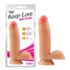 Зображення Фалоімітатор реалістичний з мошонкою Chisa Keep Love Bedi Dildo на присосці, бежевий