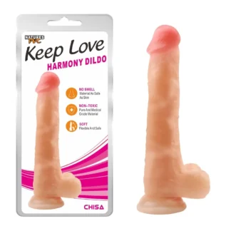 Фалоімітатор Chisa Keep Love Harmony Dildo з мошонкою на присосці