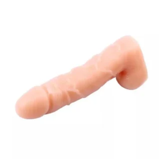 Фалоімітатор реалістичний Chisa T-skin з яєчками, бежевий - Зображення 3