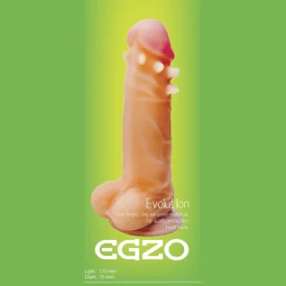 Фалоімітатор із вусиками EGZO Mad Evolution Unusual Lover на присосці, тілесний - Зображення 7