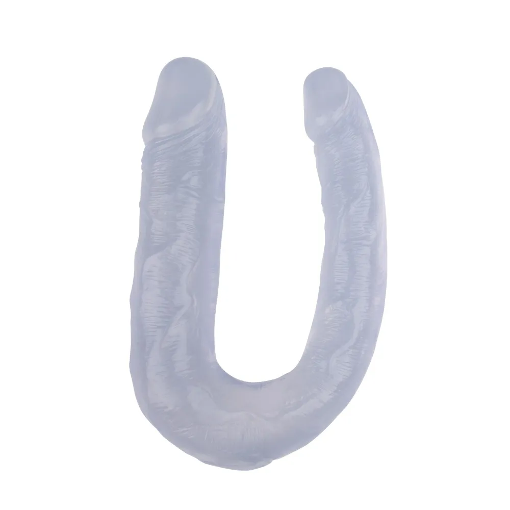 Фалоімітатор подвійний Chisa Hi-Rubber 13 Inch Dildo, прозорий 4 Фалоімітатор подвійний Chisa Hi-Rubber 13 Inch Dildo, прозорий - Зображення 2