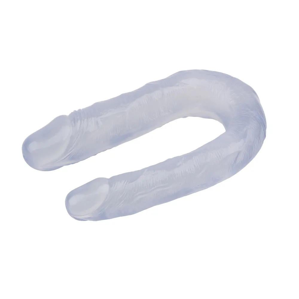 Фалоімітатор подвійний Chisa Hi-Rubber 13 Inch Dildo, прозорий 6 Фалоімітатор подвійний Chisa Hi-Rubber 13 Inch Dildo, прозорий - Зображення 4