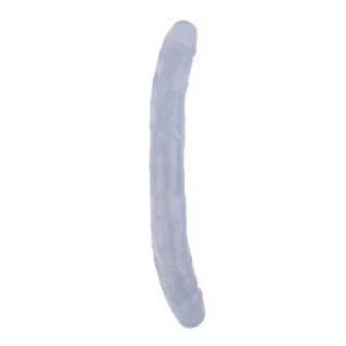 Alternative view of Фалоімітатор двосторонній прозорий Chisa Hi-Rubber 32,5 см * 3,5 см