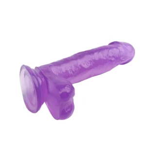 Фалоімітатор на присосці фіолетовий Chisa Hi-Rubber 17,5*3,6 см - Зображення 5