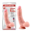 Фалоімітатор з яйцями на присосці Chisa Ballsy Super Cock 9, тілесний